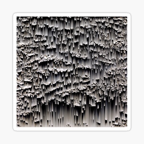 Item preview, Jagged Surface - Glitch Art Print designed and sold by burning.
