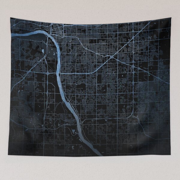Item preview, Mapa de la ciudad de Tulsa designed and sold by onyxember.