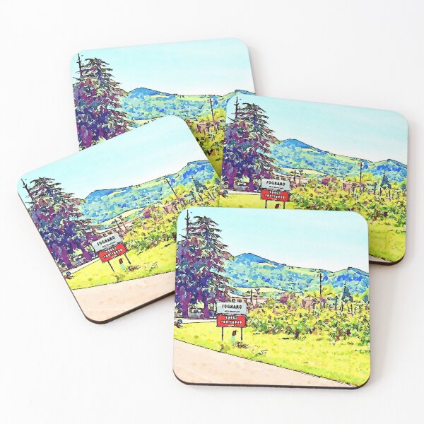 Item preview, Fognano: landscape with road sign designed and sold by Giuseppe Cocco.