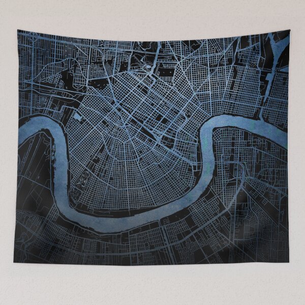 Item preview, New Orleans City Map designed and sold by onyxember.