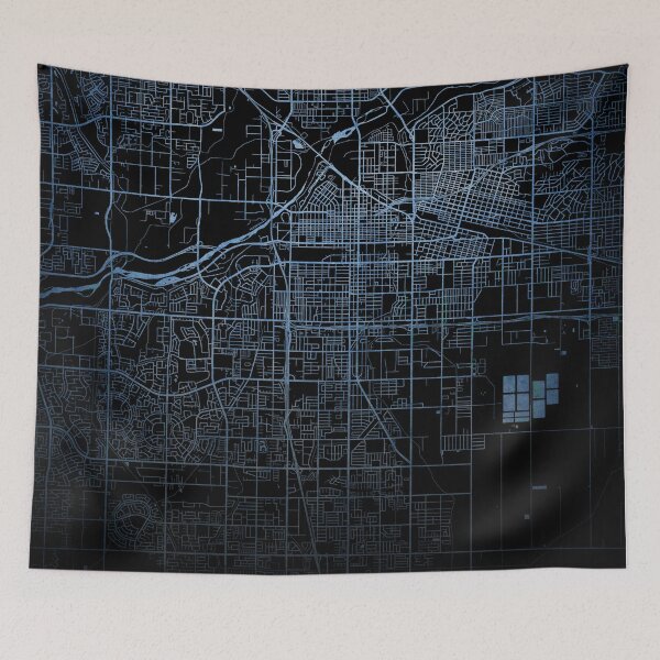 Item preview, Bakersfield City Map designed and sold by onyxember.