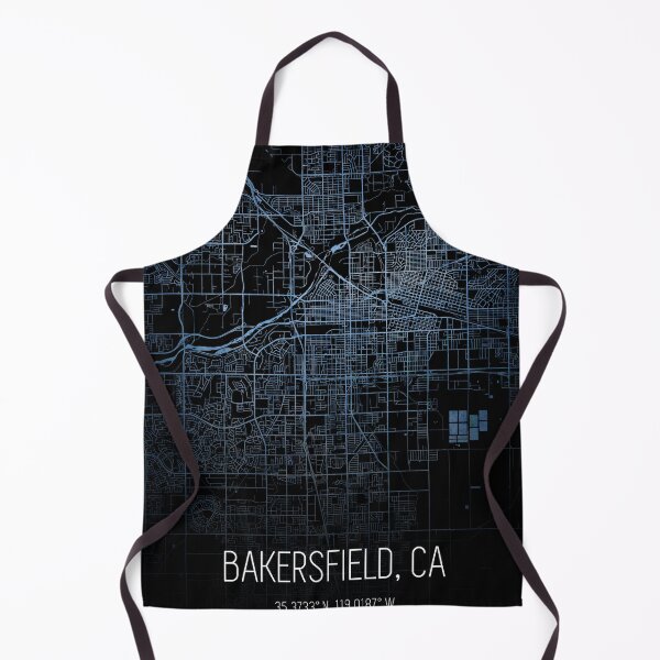 Item preview, Bakersfield City Map designed and sold by onyxember.