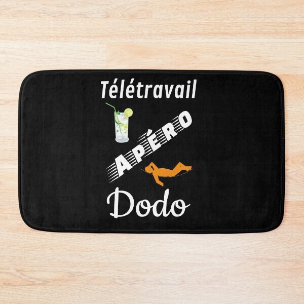 Item preview, telework aperitif black sleep humor funny fun designed and sold by sex-sansbol.