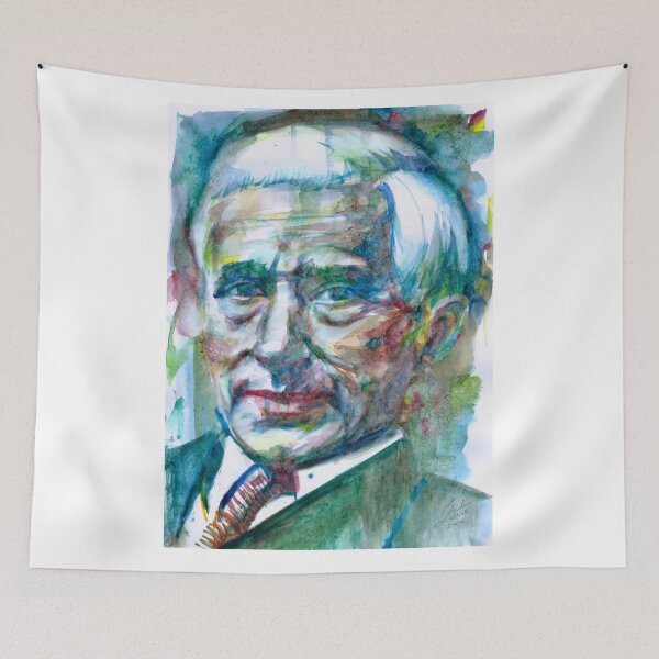 Item preview, ERNST JUNGER watercolor portrait .2 designed and sold by lautir.