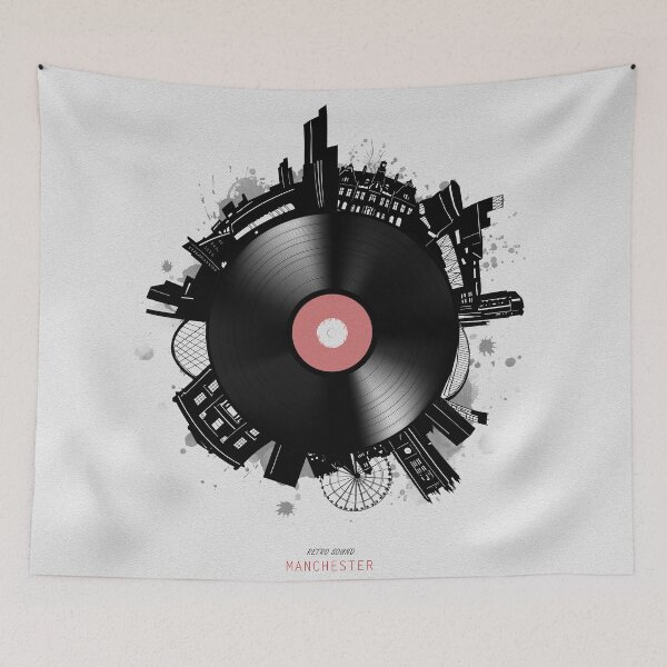 Item preview, manchester skyline vinyl designed and sold by BekimART2.