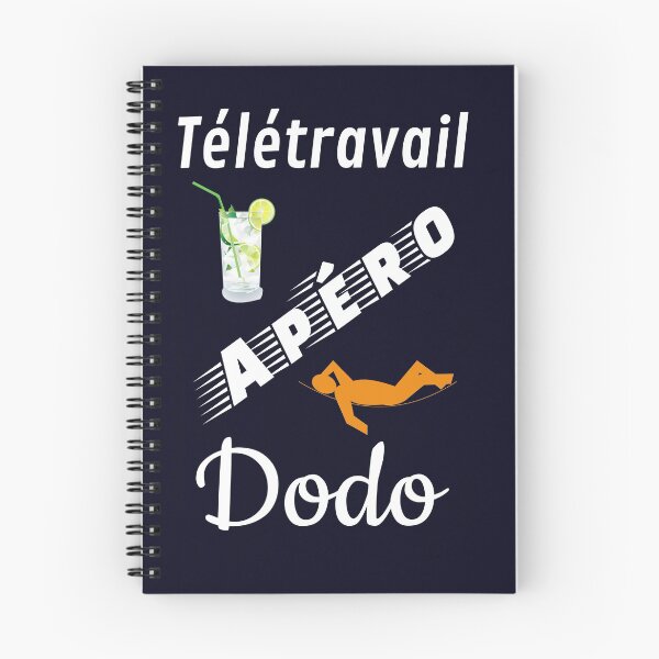 Item preview, telework aperitif sleep humor funny fun navy blue background designed and sold by sex-sansbol.