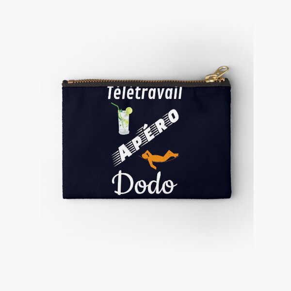 Item preview, telework aperitif sleep humor funny fun navy blue background designed and sold by sex-sansbol.