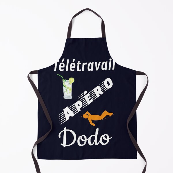 Item preview, telework aperitif sleep humor funny fun navy blue background designed and sold by sex-sansbol.