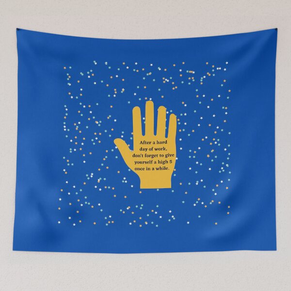 Item preview, Give Yourself a High 5 For Hard Work Night Sky designed and sold by ShaunSandhu.
