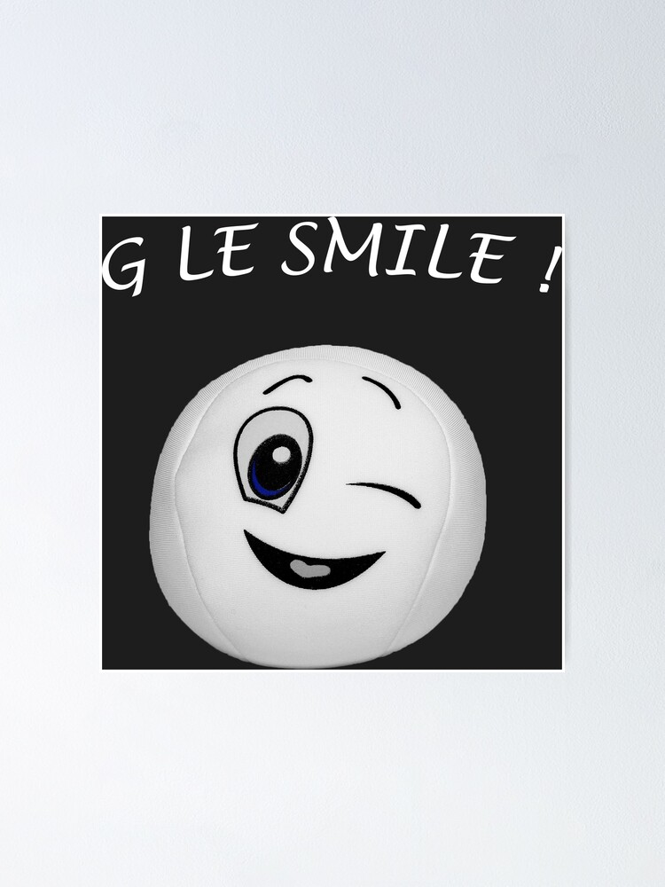Poster G Le Smile Smiley Clin D Oeil Sourire Par Regis Redbubble