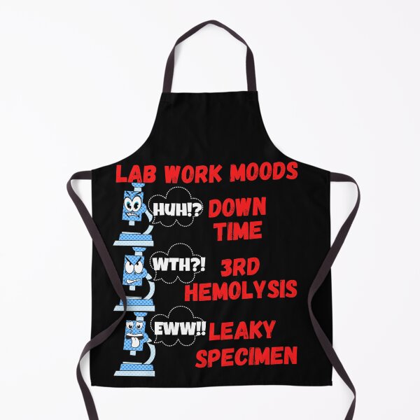 Item preview, LAB WORK MOODS HUH WTH EWW  FUNNY CARTOON MICROSCOPE LAB TECH designed and sold by Hippiesole.