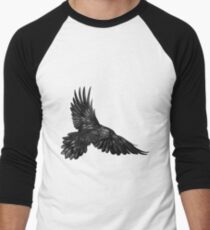 Raven in flight Men's Baseball ¾ T-Shirt