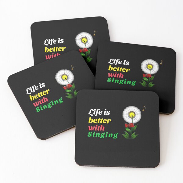 Item preview,  Life is better with singing  (floweri) designed and sold by Fit & Fun  Gallery.