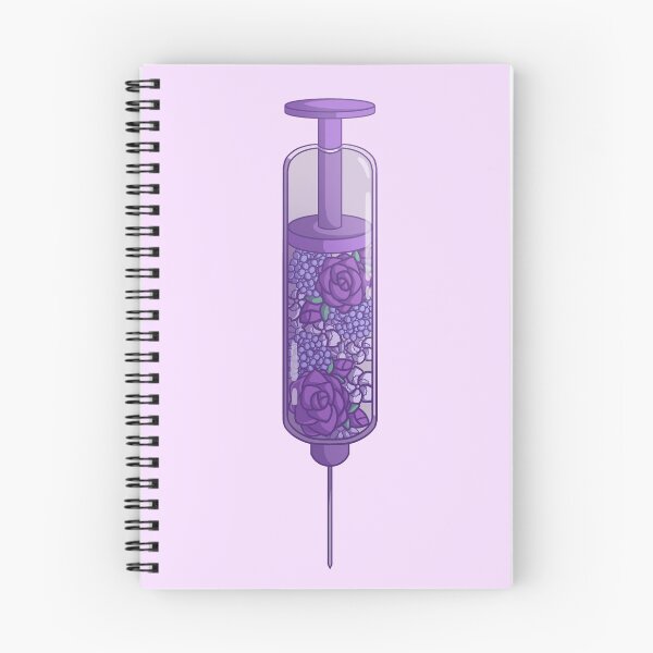 Aperçu de l'œuvre injection de fleurs violettes créée et vendue par Rachel---Anne.