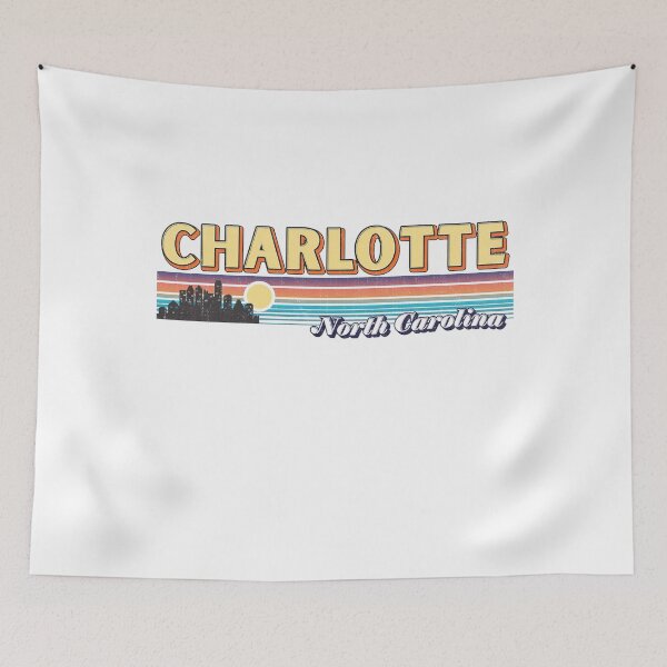Item preview, Vintage Retro Distressed Charlotte North Carolina NC Stripes designed and sold by kalpanik_Rehana_Begum.