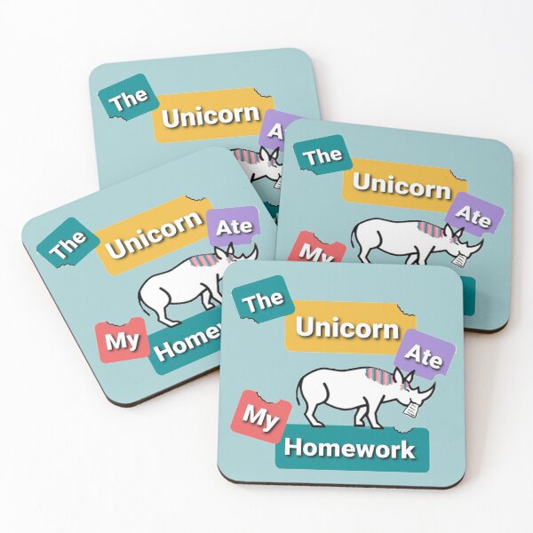 Item preview, The Unicorn Ate My Homework  designed and sold by Victorb051285.