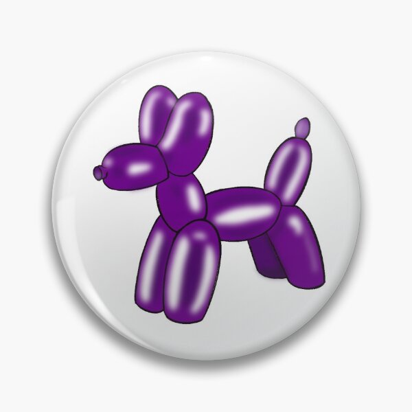 Item preview, Cute purple balloon animal dog designed and sold by LilEmms.
