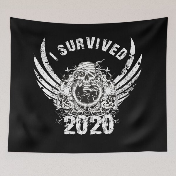 Item preview, I Survived 2020 Skull Quote designed and sold by IZiets.