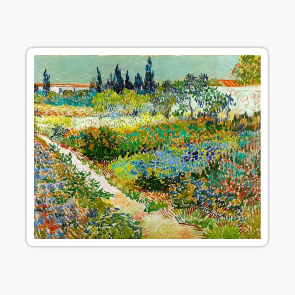 Item preview, 1888-Vincent van Gogh-Garden at Arles, Flowering Garden with Path-88x102 designed and sold by paulrommer.