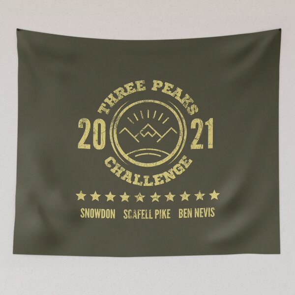 Item preview, 3 Peaks Challenge 2021 - Vintage Retro - PeakBagging - Peak Bagger designed and sold by WonderWear.