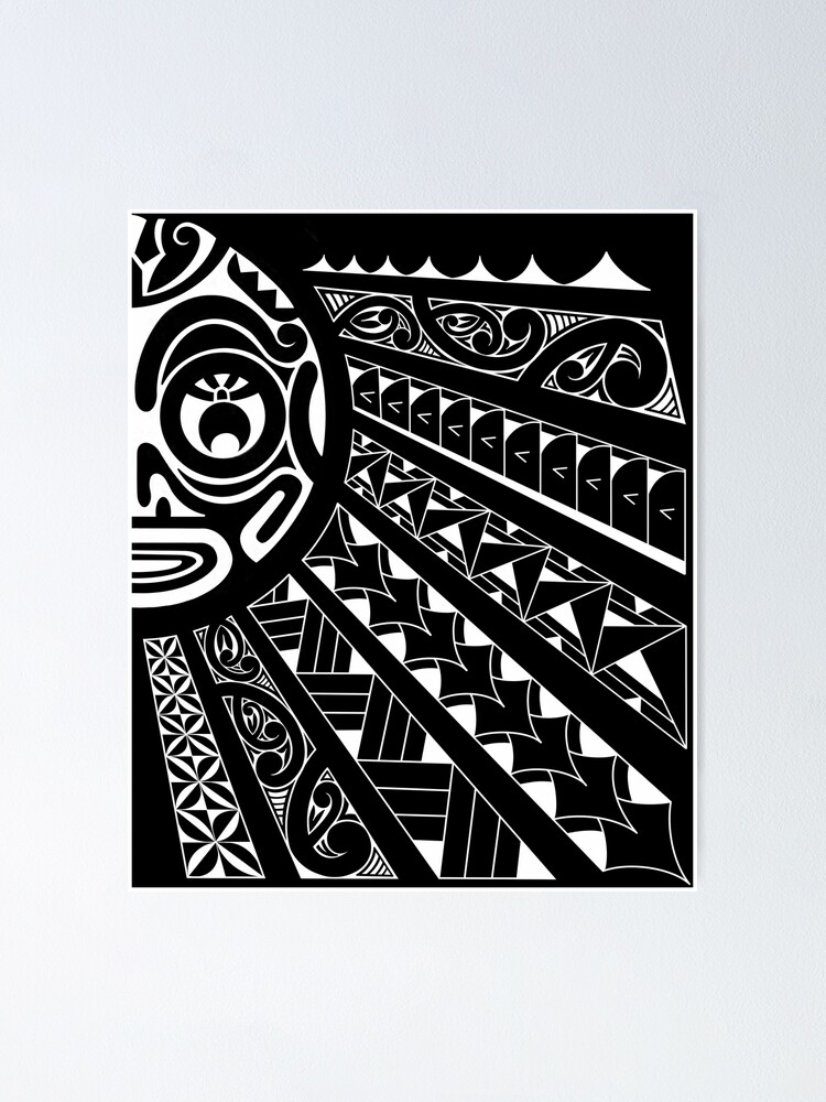 Hawaiian - Samoan - Polynesian Tribal Tattoos Art Print by Sun n Threads |  Society6