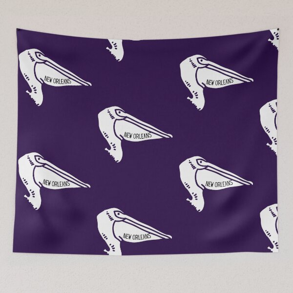 Item preview, New Orleans pelican city logo designed and sold by TheWaterBirds.
