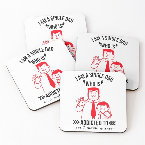 Item preview, I Am A Single Dad Who Is Addicted To Cool Math Games designed and sold by Teelogic.