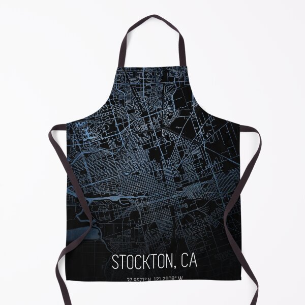Item preview, Stockton City Map designed and sold by onyxember.