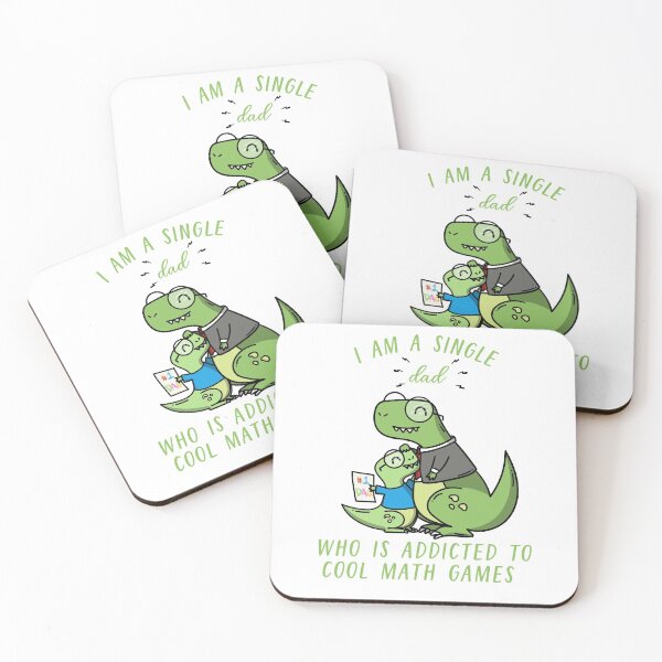 Item preview, I Am A Single Dad Who Is Addicted To Cool Math Games designed and sold by Teelogic.
