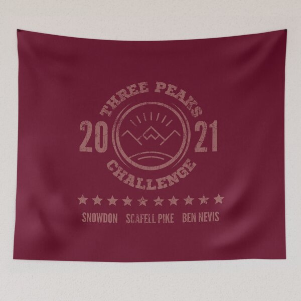 Item preview, 3 Peaks Challenge 2021 - Vintage Retro - PeakBagging - Peak Bagger designed and sold by WonderWear.