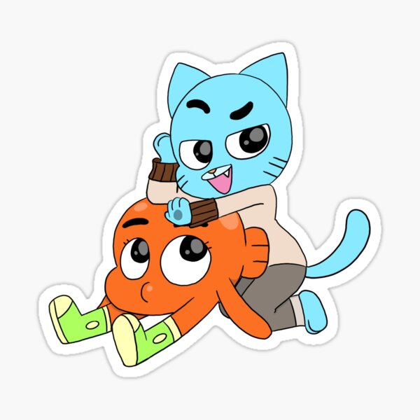 Gumball and Darwin, What the what Sticker for Sale by karamram