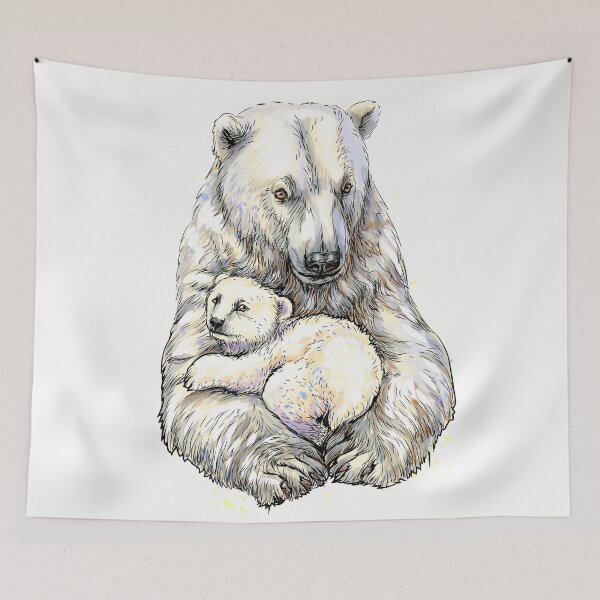 Item preview, Polar Bear with her baby designed and sold by kalud-zoldyck.