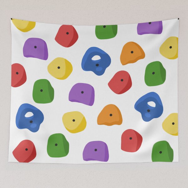 Item preview, Climbing Holds on White Background designed and sold by ddamon.
