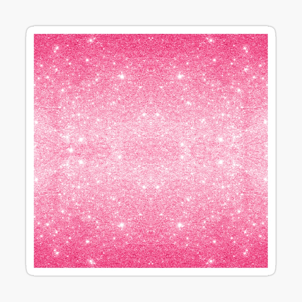 hot pink glitter and black ombre | Art Board Print