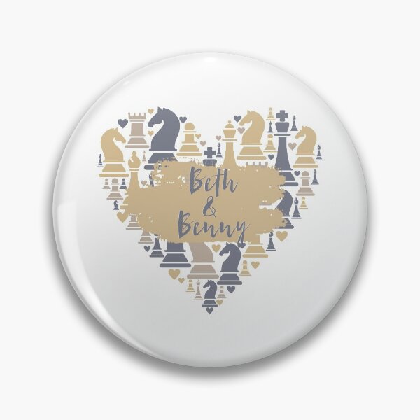 Item preview, queen's gambit beth benny chess heart designed and sold by lovely-lyrics.