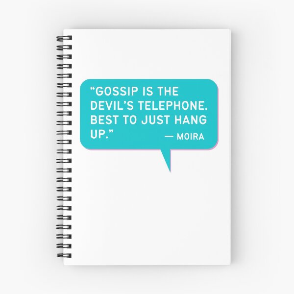 Item preview, Gossip is the Devil's Telephone - Funny Schitts Creek Quote Moira designed and sold by ElizabethMayArt.
