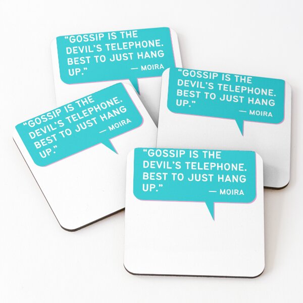 Item preview, Gossip is the Devil's Telephone - Funny Schitts Creek Quote Moira designed and sold by ElizabethMayArt.