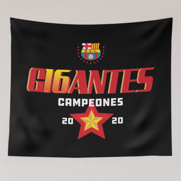 Item preview, Gigantes campeon 2020 BSC, Barcelona de Guayaquil Futbol ecuatoriano designed and sold by Cheeky Companions.