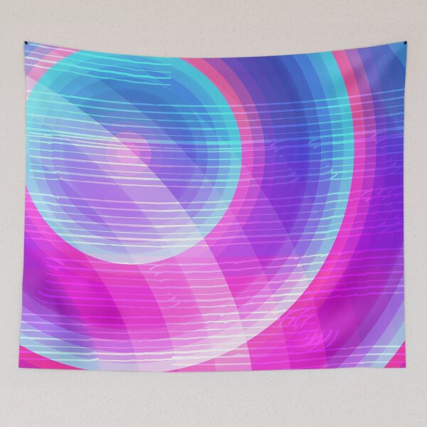 Item preview, Synthwave scifi ripples design designed and sold by Thecolorschemer.