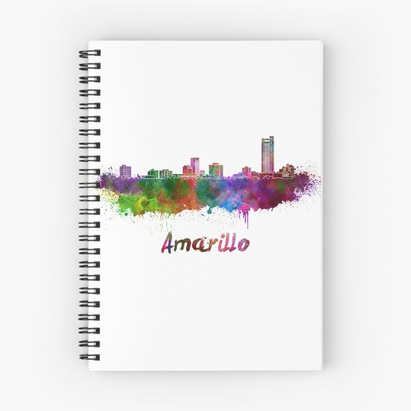 Item preview, Amarillo skyline in watercolor designed and sold by paulrommer.