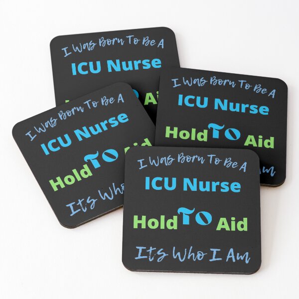 Item preview, ICU Nurse Inspirational Quotes I Was Born to Be a ICU Nurse to Hold to Aid Its Who I Am Nurse Gifts designed and sold by wodra.