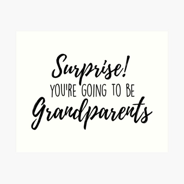Item preview, Surprise! You're going to be grandparents designed and sold by Christiane Raab.