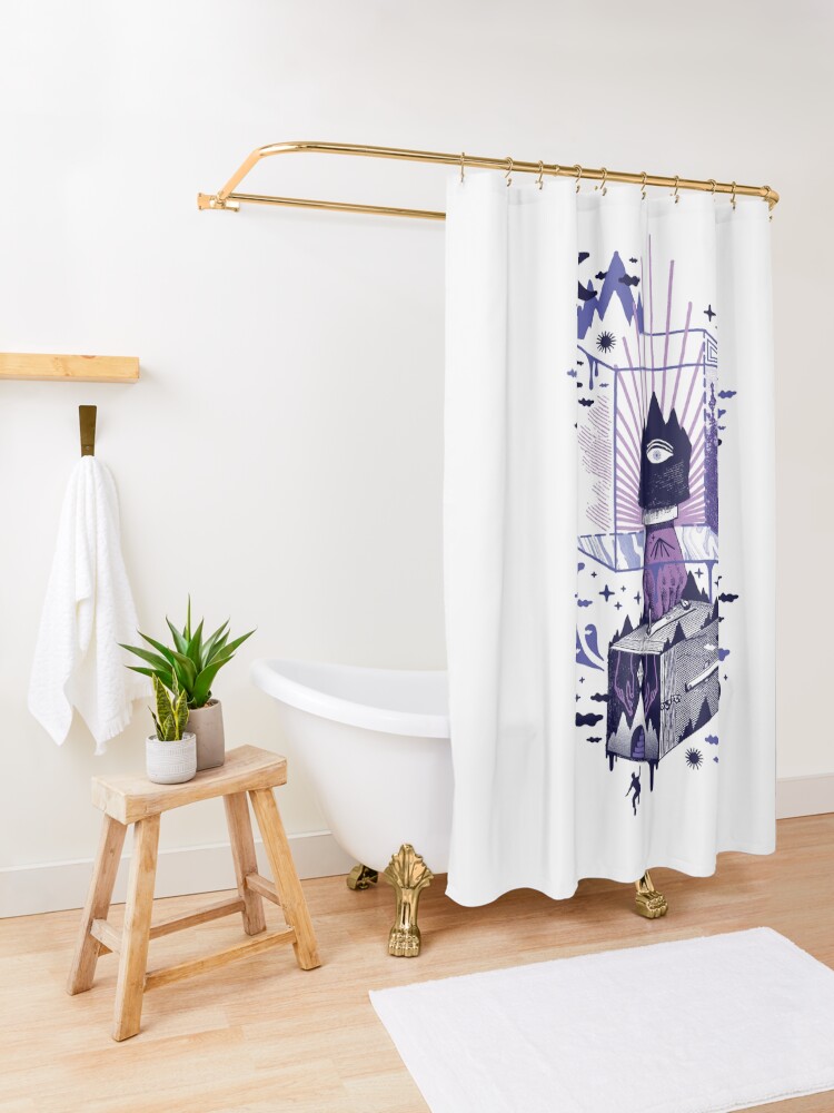 Alternate view of Nonsensical Shower Curtain