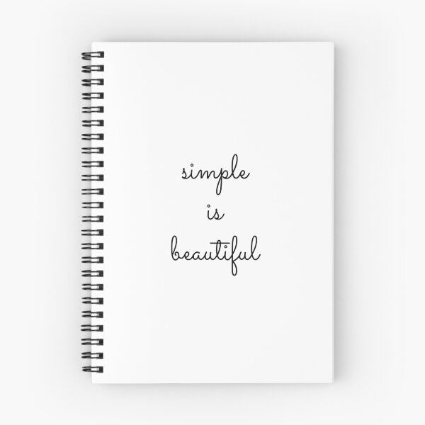Item preview, Simple is beautiful, quote about life designed and sold by Minimalist Quotes and Sayings.