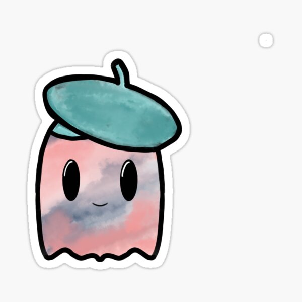 Tie Died Tie Dyed Pun Ghost Sticker Punny Hippie Ghost Sticker Halloween Sticker Cute Kawaii Ghost Sticker