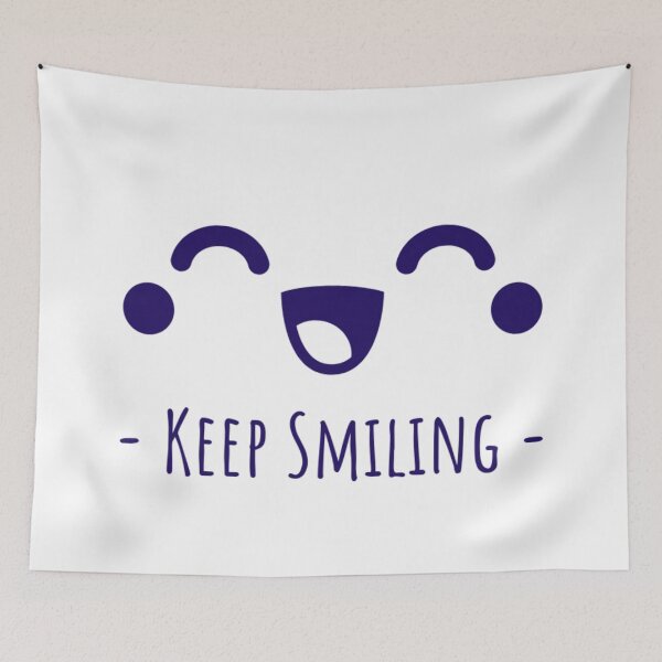 Item preview, Keep Smiling Japanese kawaii cute smiley face designed and sold by TamGustam.