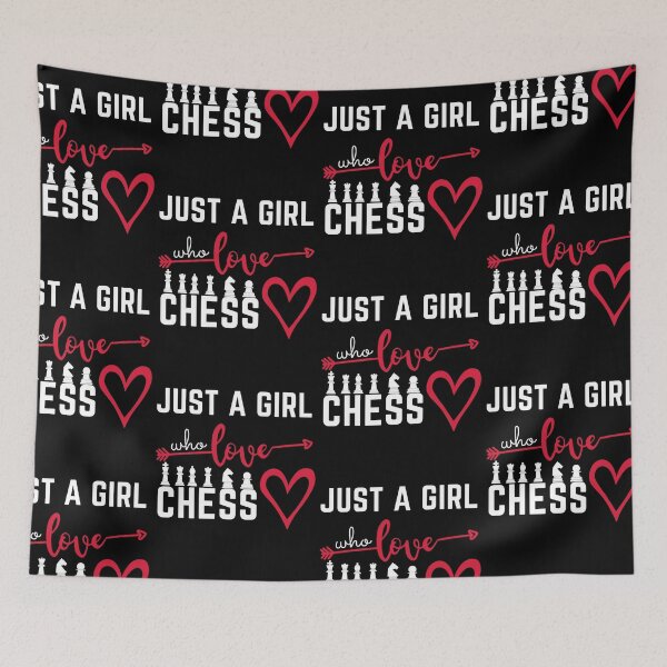 Item preview, Just a girl who loves Chess designed and sold by IZ-STAR.