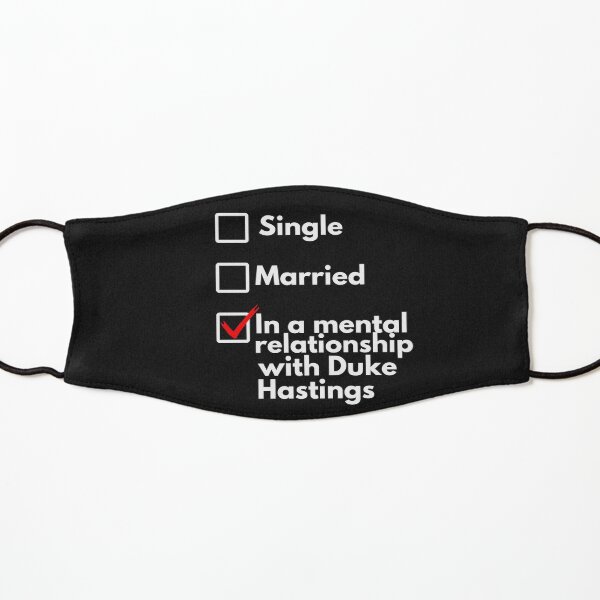 In a mental relationship with Duke of Hastings | Bridgerton Kids Mask