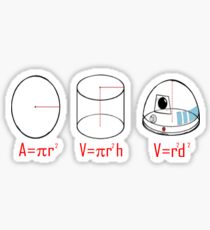 R2D2 Maths Joke Sticker
