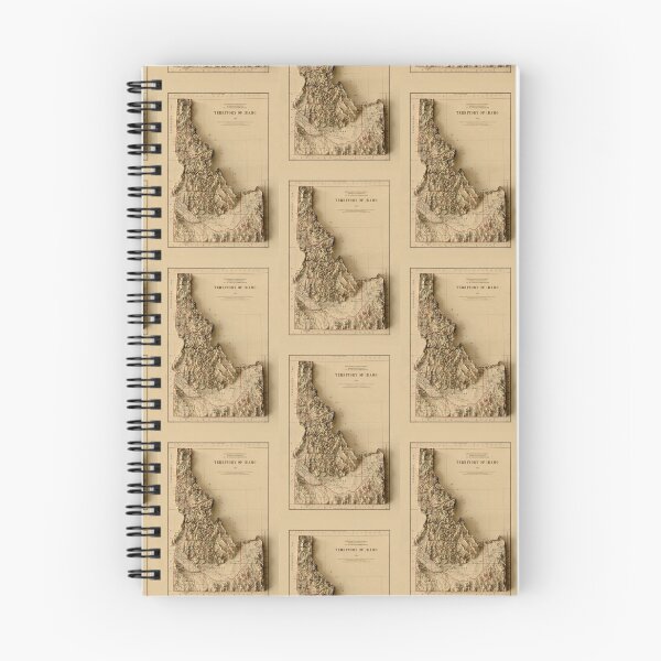 Item preview, 1883 Idaho Relief Map 3D digitally-rendered designed and sold by ThinkAboutMaps.